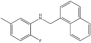 2-fluoro-5-methyl-N-(naphthalen-1-ylmethyl)aniline Structure