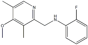 2-fluoro-N-[(4-methoxy-3,5-dimethylpyridin-2-yl)methyl]aniline Structure