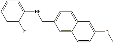 2-fluoro-N-[(6-methoxynaphthalen-2-yl)methyl]aniline Structure