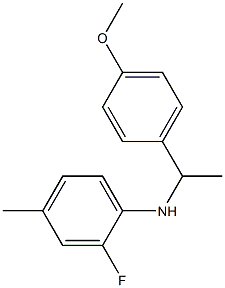 2-fluoro-N-[1-(4-methoxyphenyl)ethyl]-4-methylaniline 구조식 이미지