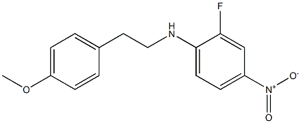 2-fluoro-N-[2-(4-methoxyphenyl)ethyl]-4-nitroaniline 구조식 이미지