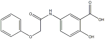2-hydroxy-5-(2-phenoxyacetamido)benzoic acid 구조식 이미지