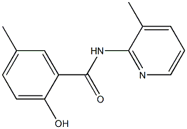 2-hydroxy-5-methyl-N-(3-methylpyridin-2-yl)benzamide 구조식 이미지