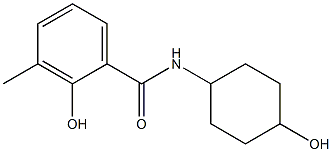 2-hydroxy-N-(4-hydroxycyclohexyl)-3-methylbenzamide 구조식 이미지