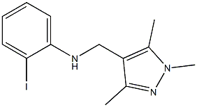 2-iodo-N-[(1,3,5-trimethyl-1H-pyrazol-4-yl)methyl]aniline Structure