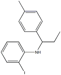 2-iodo-N-[1-(4-methylphenyl)propyl]aniline 구조식 이미지