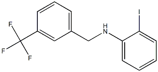 2-iodo-N-{[3-(trifluoromethyl)phenyl]methyl}aniline Structure