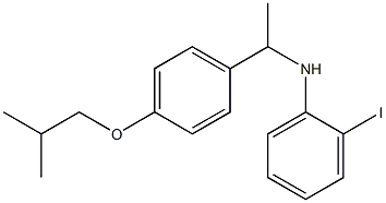 2-iodo-N-{1-[4-(2-methylpropoxy)phenyl]ethyl}aniline 구조식 이미지