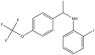 2-iodo-N-{1-[4-(trifluoromethoxy)phenyl]ethyl}aniline Structure