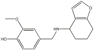 2-methoxy-4-[(4,5,6,7-tetrahydro-1-benzofuran-4-ylamino)methyl]phenol Structure