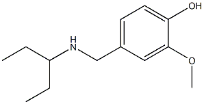 2-methoxy-4-[(pentan-3-ylamino)methyl]phenol 구조식 이미지