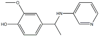 2-methoxy-4-[1-(pyridin-3-ylamino)ethyl]phenol Structure