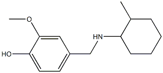 2-methoxy-4-{[(2-methylcyclohexyl)amino]methyl}phenol Structure