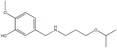 2-methoxy-5-({[3-(propan-2-yloxy)propyl]amino}methyl)phenol Structure