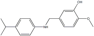 2-methoxy-5-({[4-(propan-2-yl)phenyl]amino}methyl)phenol Structure