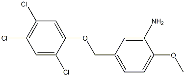 2-methoxy-5-(2,4,5-trichlorophenoxymethyl)aniline 구조식 이미지