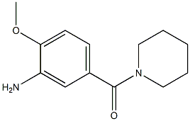 2-methoxy-5-(piperidin-1-ylcarbonyl)aniline Structure