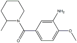 2-methoxy-5-[(2-methylpiperidin-1-yl)carbonyl]aniline Structure