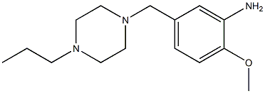 2-methoxy-5-[(4-propylpiperazin-1-yl)methyl]aniline Structure