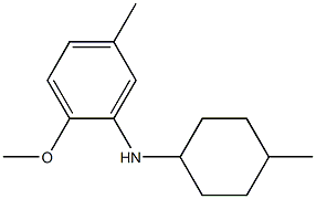 2-methoxy-5-methyl-N-(4-methylcyclohexyl)aniline Structure