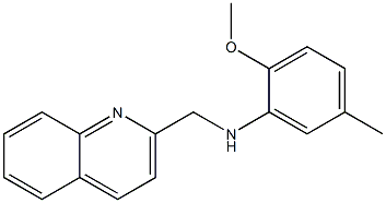 2-methoxy-5-methyl-N-(quinolin-2-ylmethyl)aniline Structure