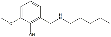 2-methoxy-6-[(pentylamino)methyl]phenol Structure