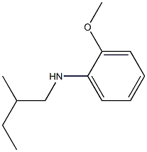 2-methoxy-N-(2-methylbutyl)aniline 구조식 이미지