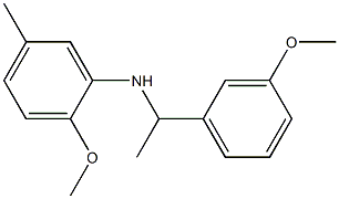 2-methoxy-N-[1-(3-methoxyphenyl)ethyl]-5-methylaniline 구조식 이미지