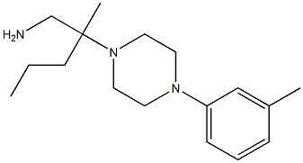 2-methyl-2-[4-(3-methylphenyl)piperazin-1-yl]pentan-1-amine 구조식 이미지