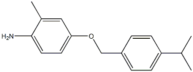 2-methyl-4-{[4-(propan-2-yl)phenyl]methoxy}aniline Structure