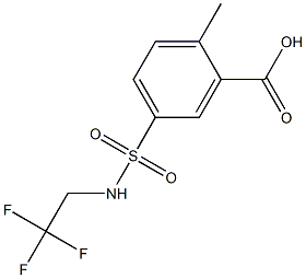 2-methyl-5-[(2,2,2-trifluoroethyl)sulfamoyl]benzoic acid 구조식 이미지