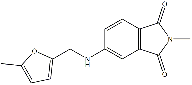 2-methyl-5-{[(5-methylfuran-2-yl)methyl]amino}-2,3-dihydro-1H-isoindole-1,3-dione Structure