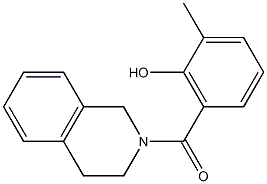 2-methyl-6-(1,2,3,4-tetrahydroisoquinolin-2-ylcarbonyl)phenol Structure