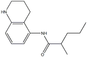 2-methyl-N-(1,2,3,4-tetrahydroquinolin-5-yl)pentanamide Structure