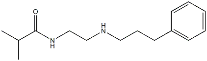 2-methyl-N-{2-[(3-phenylpropyl)amino]ethyl}propanamide 구조식 이미지