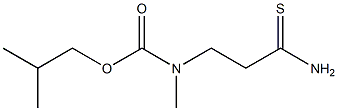 2-methylpropyl N-(2-carbamothioylethyl)-N-methylcarbamate 구조식 이미지