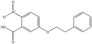 2-nitro-5-(2-phenylethoxy)benzoic acid 구조식 이미지