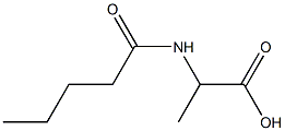 2-pentanamidopropanoic acid 구조식 이미지