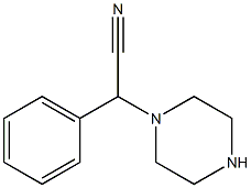 2-phenyl-2-(piperazin-1-yl)acetonitrile 구조식 이미지