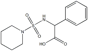 2-phenyl-2-[(piperidine-1-sulfonyl)amino]acetic acid Structure