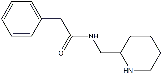 2-phenyl-N-(piperidin-2-ylmethyl)acetamide 구조식 이미지