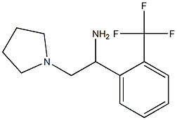 2-pyrrolidin-1-yl-1-[2-(trifluoromethyl)phenyl]ethanamine 구조식 이미지