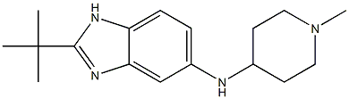 2-tert-butyl-N-(1-methylpiperidin-4-yl)-1H-1,3-benzodiazol-5-amine 구조식 이미지