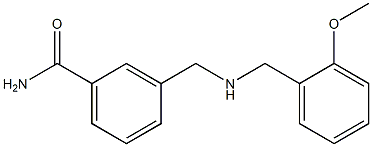 3-({[(2-methoxyphenyl)methyl]amino}methyl)benzamide Structure