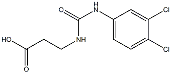 3-({[(3,4-dichlorophenyl)amino]carbonyl}amino)propanoic acid 구조식 이미지