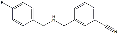 3-({[(4-fluorophenyl)methyl]amino}methyl)benzonitrile Structure