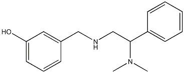 3-({[2-(dimethylamino)-2-phenylethyl]amino}methyl)phenol Structure