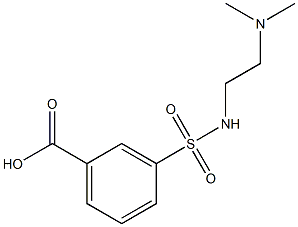 3-({[2-(dimethylamino)ethyl]amino}sulfonyl)benzoic acid Structure