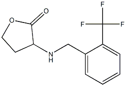 3-({[2-(trifluoromethyl)phenyl]methyl}amino)oxolan-2-one Structure