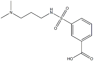 3-({[3-(dimethylamino)propyl]amino}sulfonyl)benzoic acid Structure